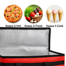 Load image into Gallery viewer, Spacious 4 Pack XXXL Food Delivery Bags - Durable &amp; Eco-Friendly Solution