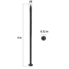 Load image into Gallery viewer, Durable 15 Lbs Coarse Threaded Black Screws - Ideal for Wood &amp; Drywall