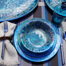 Load image into Gallery viewer, 12-piece Dishwasher Safe Dinnerware Set – Vibrant Coastal Melamine Dishes