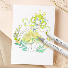 Load image into Gallery viewer, Complete 61 Color Pastel Marker Set with Ergonomic Case - Perfect for Drawings