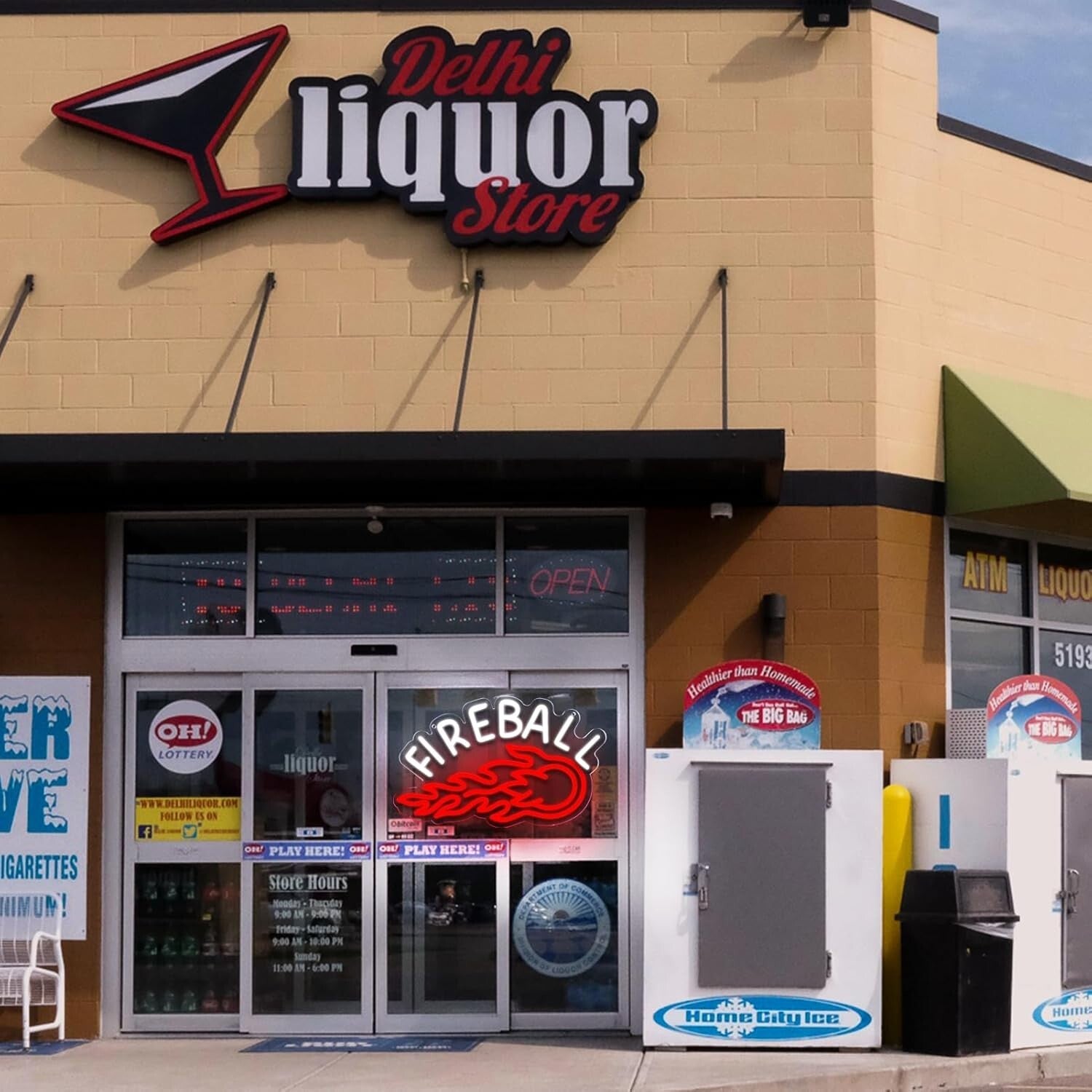 Classic FIREBALL Whiskey Neon Light - Decorative Bar Sign for Home & Office