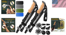 Load image into Gallery viewer, Adjustable Lightweight Hiking Poles with Comfortable Cork Grips - Travel Ready!