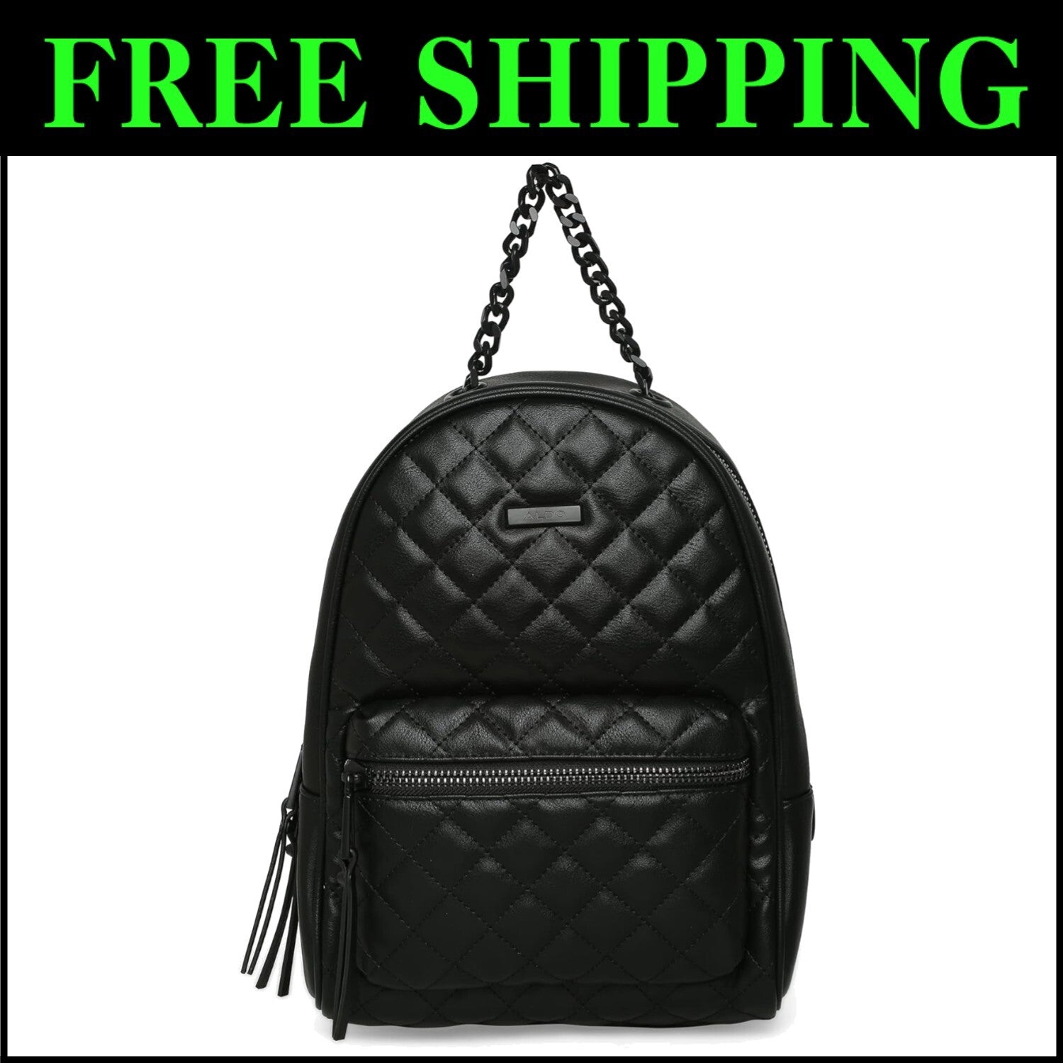 Women's Galilinia Medium Backpack - Stylish Black Synthetic Essentials Carrier