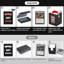 Load image into Gallery viewer, Elegant 5-Compartment Deck Box for Double-Sleeved Cards - Ideal for Collectors