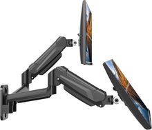 Load image into Gallery viewer, Easy-Install Wall Mount for Dual Monitors - Height Adjustable and Tilt Features