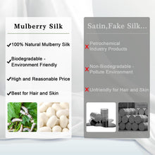 Load image into Gallery viewer, Luxury 600 Thread Count Mulberry Silk Pillowcases 2 Pack - Queen Size, Grey