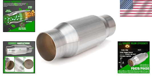EPA Compliant 3 Inch High-Flow Catalytic Converter - Direct Replacement Solution