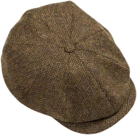 Heritage Irish Newsboy Cap - Authentic Tweed Flat Cap, Gift for All Ages