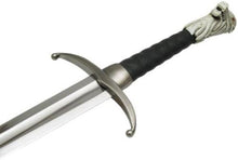 Load image into Gallery viewer, Genuine Game of Thrones Longclaw Sword - 35-Inch Steel Blade with Wolf Pommel