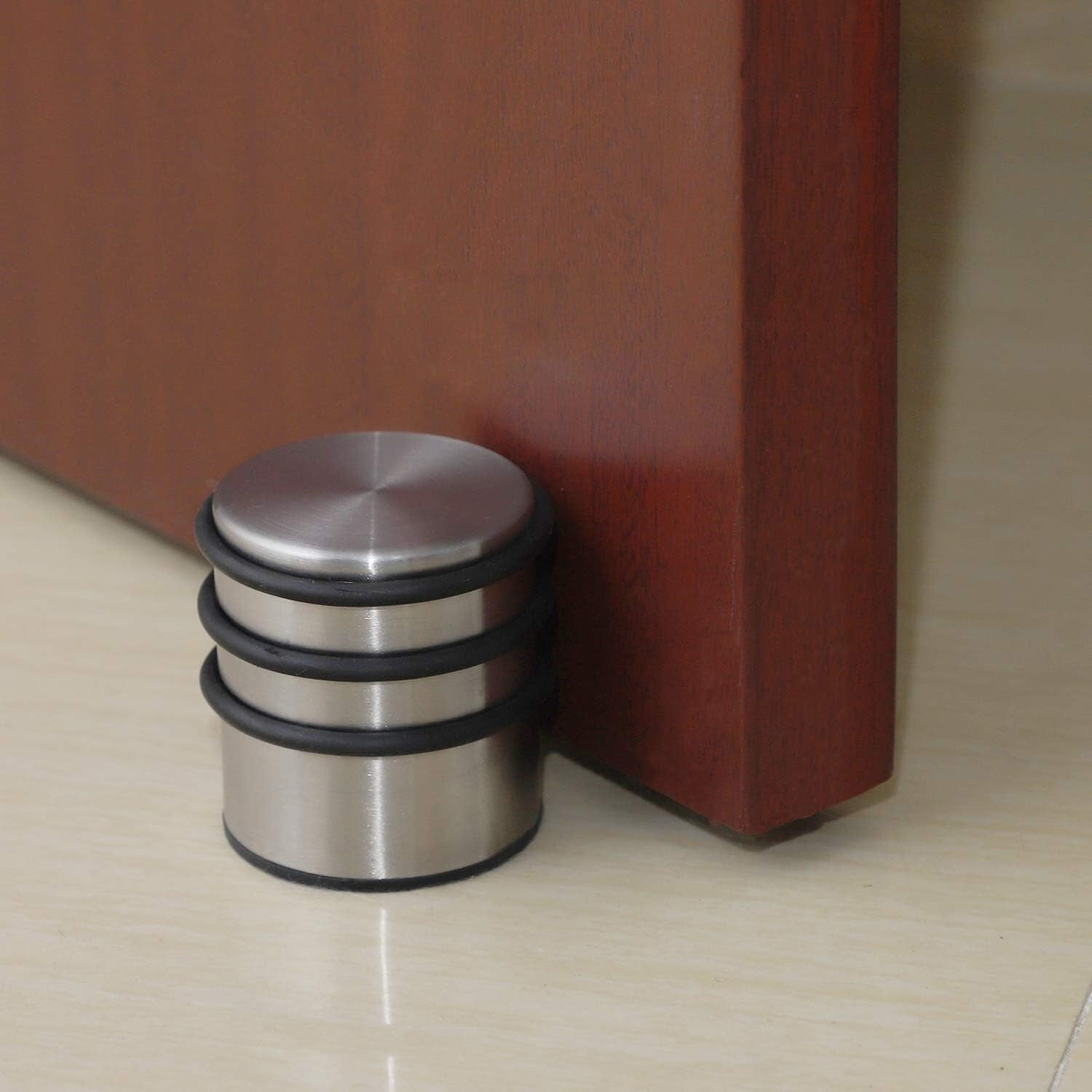 Multi-Surface Heavy Duty Door Stopper Set - Easy Install, No Drilling Required
