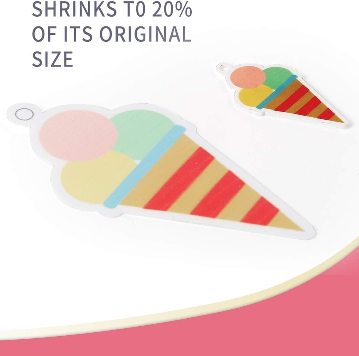 50 Sheets Printable Shrink Plastic - DIY Craft Kit for Creative Projects