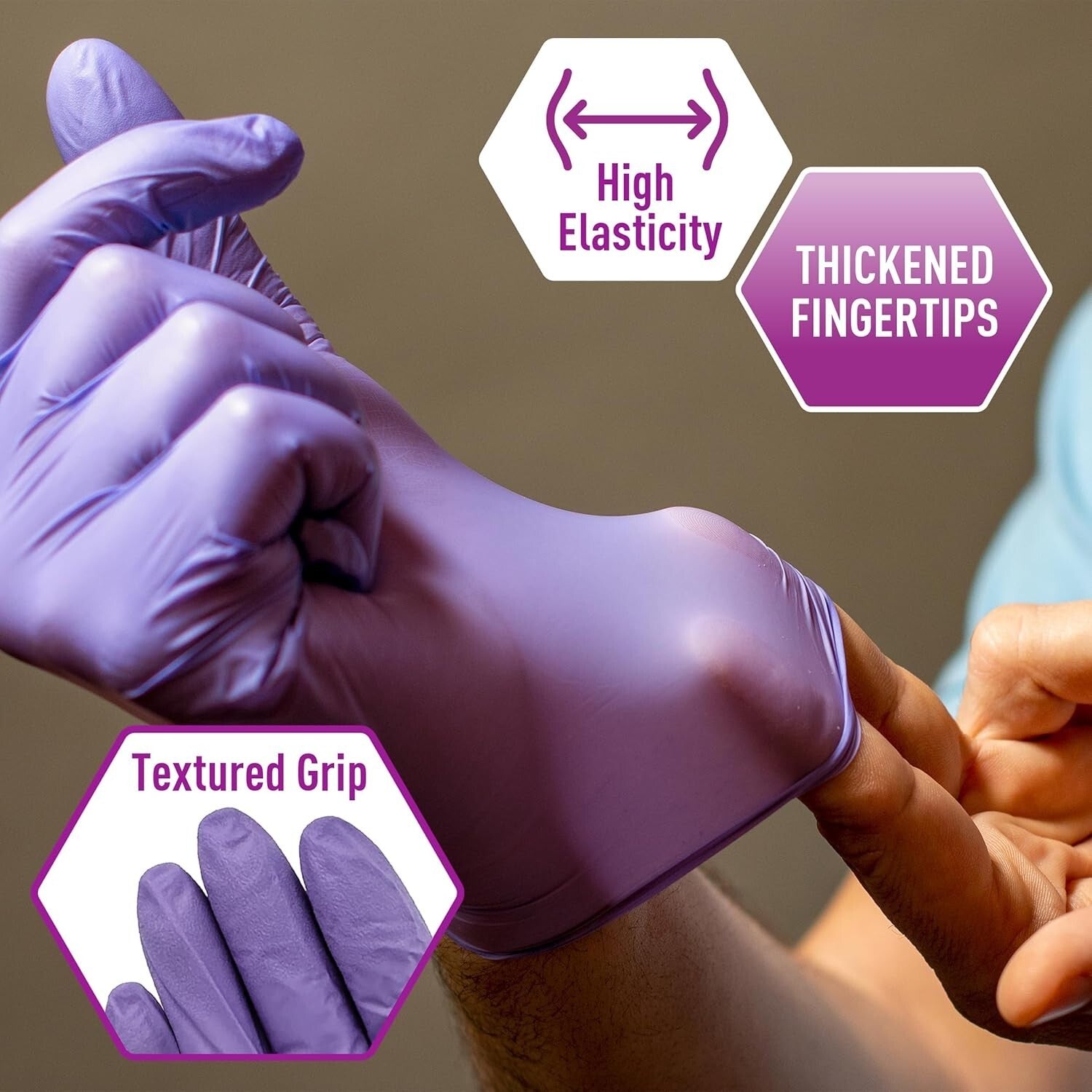 1000 Count Large Powder-Free Nitrile Exam Gloves - Strong & Versatile Protection