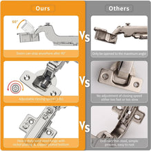 Load image into Gallery viewer, Durable Euro-Style Soft Close Cabinet Hinges - 50 Pack with Easy Installation