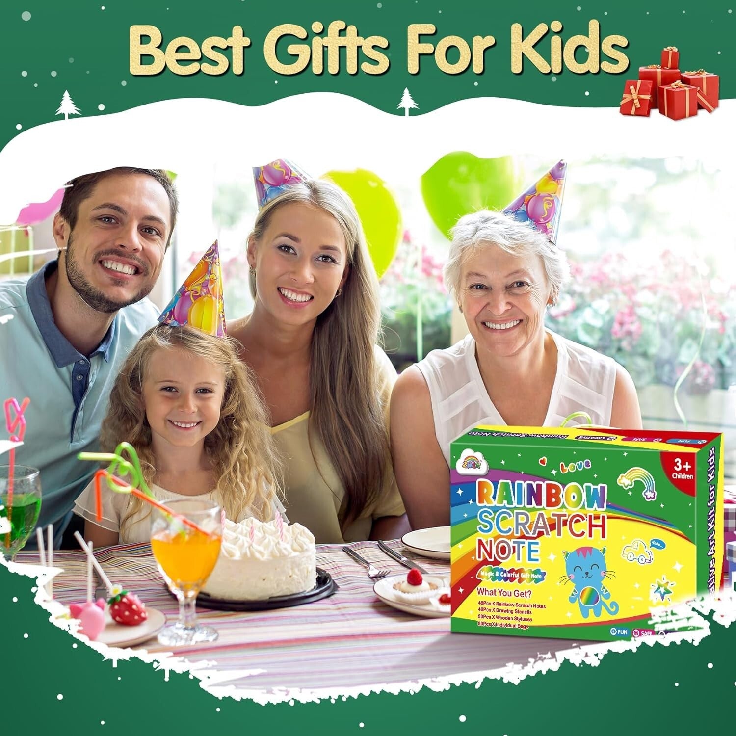 Creative Scratch Art Party Favors - 36 Colorful Notebooks & Gift Bags Included