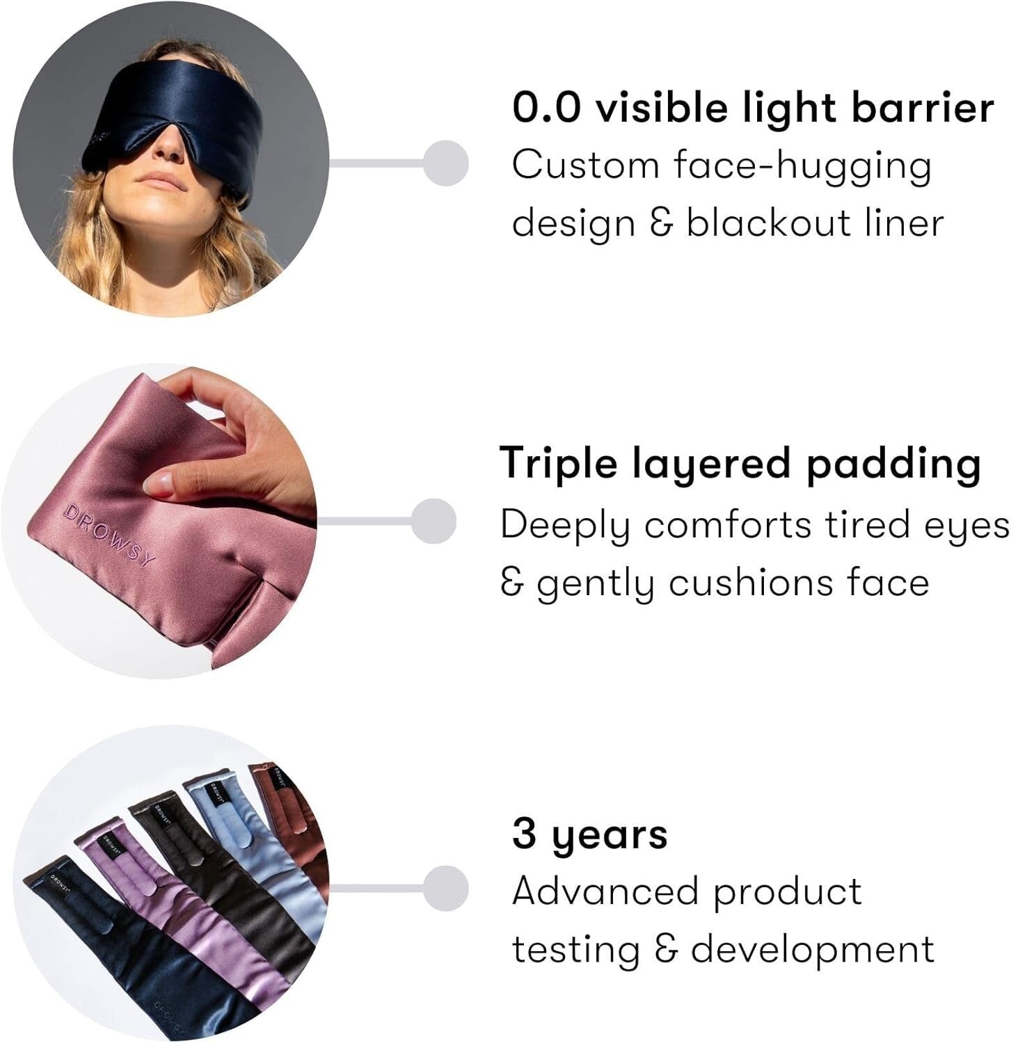 Award-Winning Silk Sleep Mask - Hypoallergenic for Gentle Skin Protection