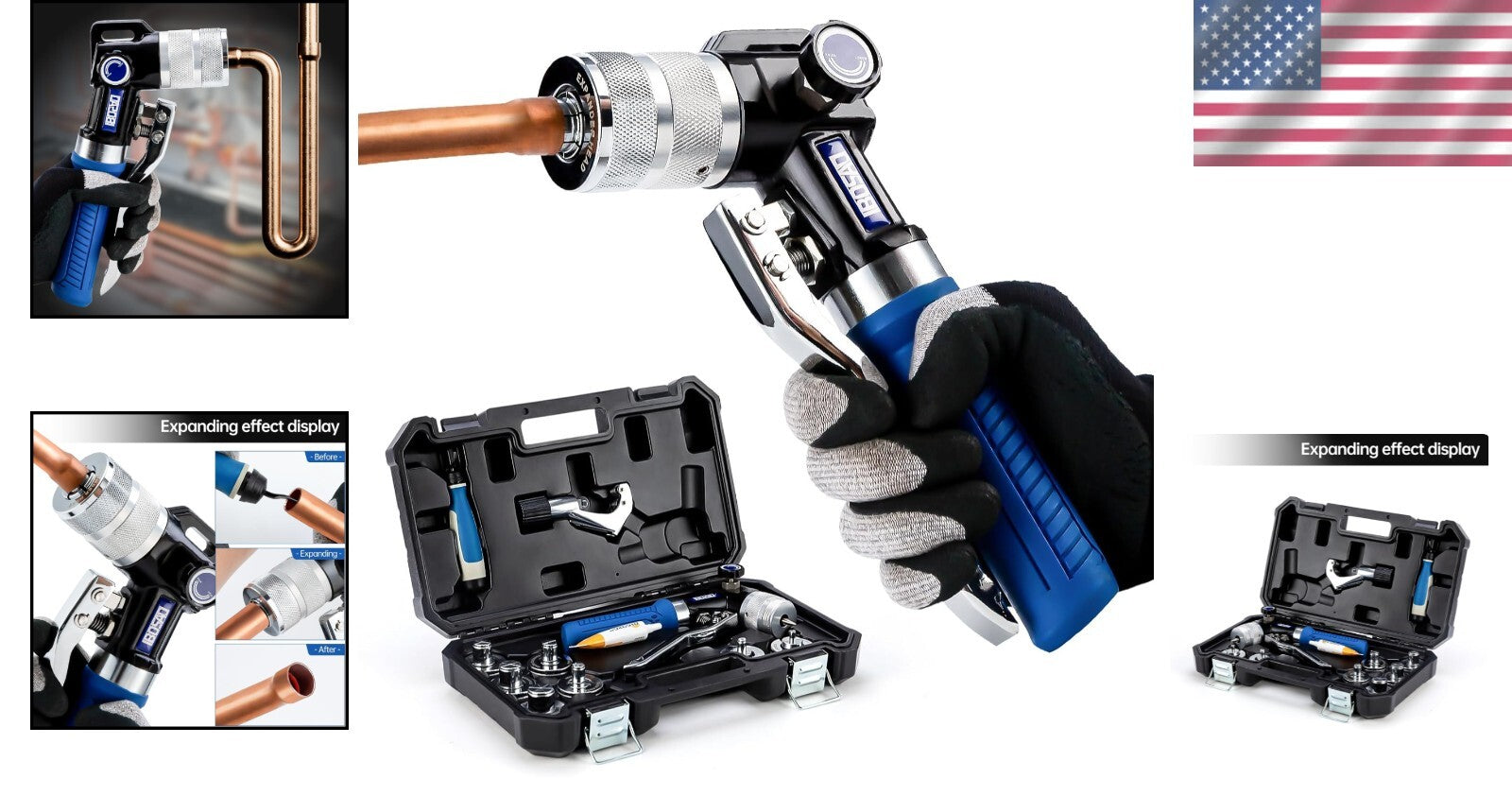 Aluminum Alloy Hydraulic Swaging Tool for Copper Tubes - Lightweight and Durable