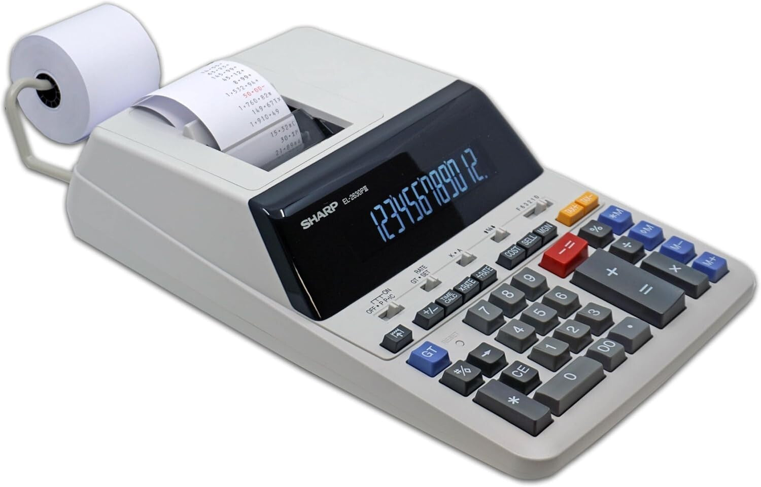 EL-2630PIII 12-Digit Printing Calculator with Fluorescent Display & Fast Output