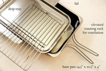 Load image into Gallery viewer, Multi-Functional Stovetop Smoker - 14.5" Stainless Steel for Flavor Lovers