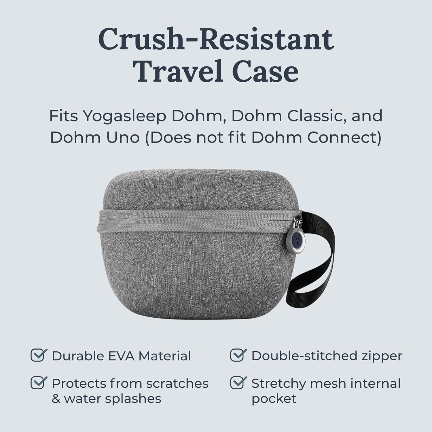 Dohm Gray & White Noise Machine Set with Protective Travel Case for Sleep Help