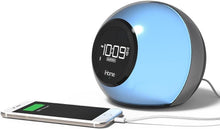 Load image into Gallery viewer, Stylish Dual Alarm Clock Radio with Bluetooth Speaker and Mood Light - Portable