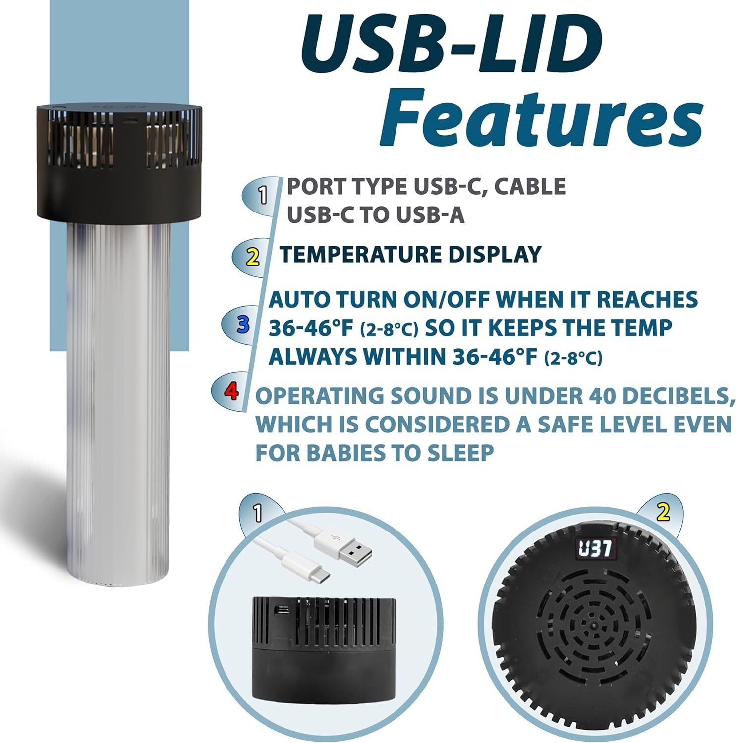 Portable Diabetes Cooler Case with USB Charger - Keep Medications Safely Stored