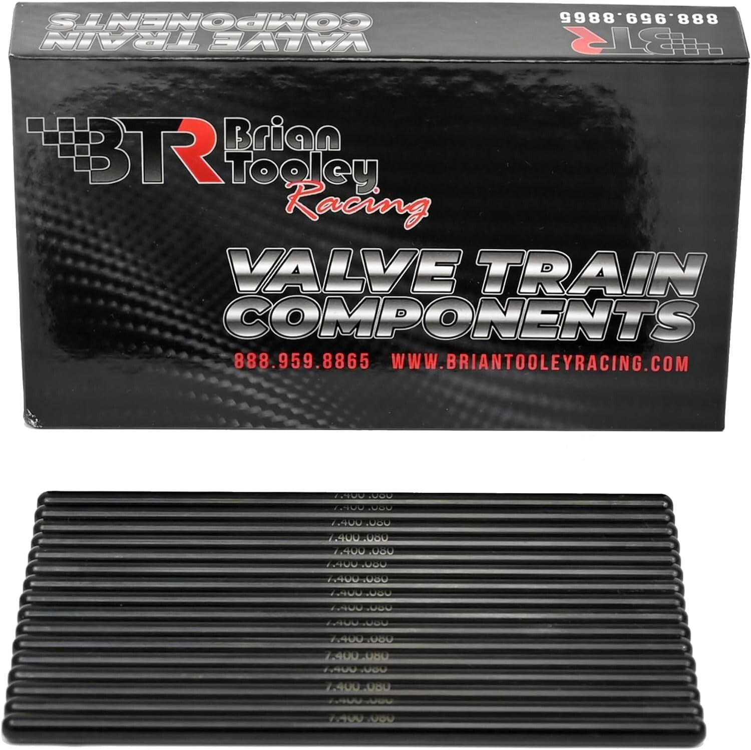 Direct Fit 7.400" .080" Chromoly Pushrods for LS Engines - Reduce Deflection