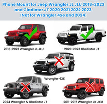 Load image into Gallery viewer, Secure 360° Phone Mount for Jeep Wrangler &amp; Gladiator - Driver Side Convenience