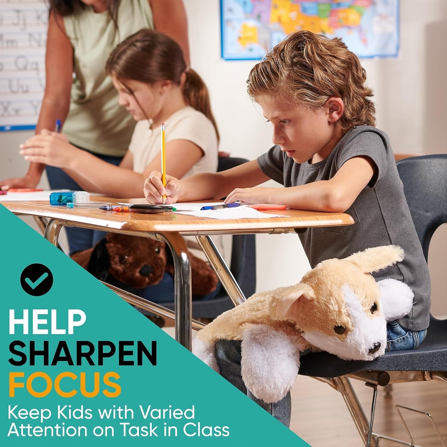 5lb Weighted Lap Blanket - Comforting Plush for Kids & Adults with Sensory Needs