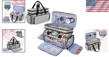 Load image into Gallery viewer, Heavy-Duty 2-Layer Sewing Supplies Organizer Bag with Customizable Storage