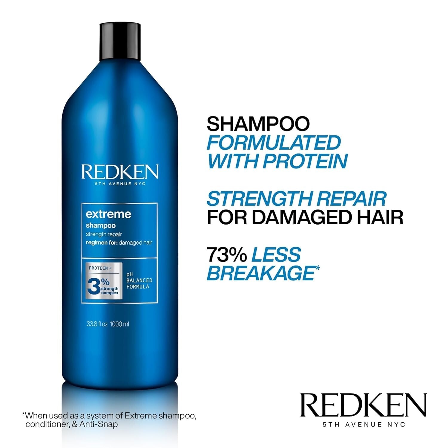 Extreme Protein Shampoo - Strengthen & Repair Damaged Hair with Citrus Essence