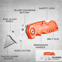 Load image into Gallery viewer, Professional Utility Knife 20-Pack - Ideal for Heavy Duty and DIY Projects