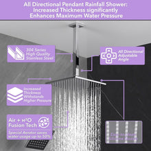 Load image into Gallery viewer, Luxurious Chrome Shower Faucet Set with Push Button Diverter &amp; Dual Shower Heads