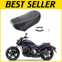 Load image into Gallery viewer, Comfort-Driven Black Rear Pillion Seat Pad for Kawasaki Vulcan S 650 (2015-2023)