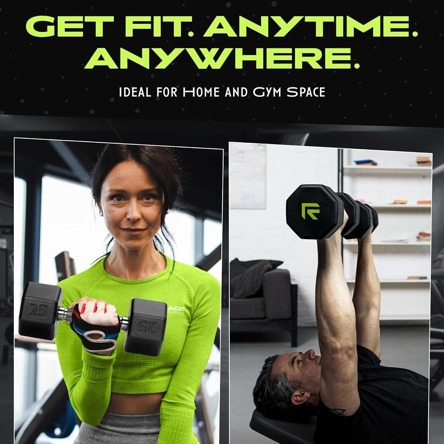 Premium 40 lb Octo Dumbbell with Non-Slip Handle - Strength Training Essential