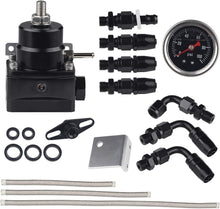 Load image into Gallery viewer, Precision Adjustable Fuel Pressure Regulator with 1-3/4'' Gauge &amp; Aluminum Frame