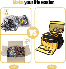 Load image into Gallery viewer, Padded DJ Equipment Bag with Trolley Strap &amp; Bright Interior for Easy Access