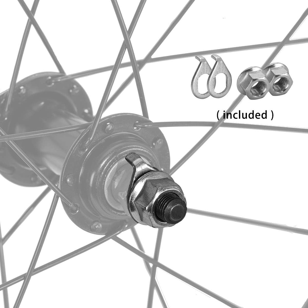 Reliable 14-Inch Kids Replacement Wheel with Stainless Spokes & Robust Tire