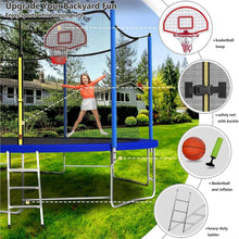 Load image into Gallery viewer, Upgraded 16FT Trampoline for Kids - Includes Sprinkler, Light &amp; Game Hoop