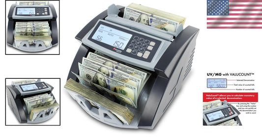 Business-Grade 5520 Money Counter - Large LCD, Multiple Modes & Fast Counting