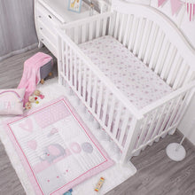 Load image into Gallery viewer, OEKO-TEX Certified Pink Elephant Crib Bedding Set - Soft Comfort for Baby Girls