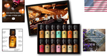 Load image into Gallery viewer, Sweet Essential Oil Collection: 14x10ml Amber Bottles for DIY Fragrance Crafts
