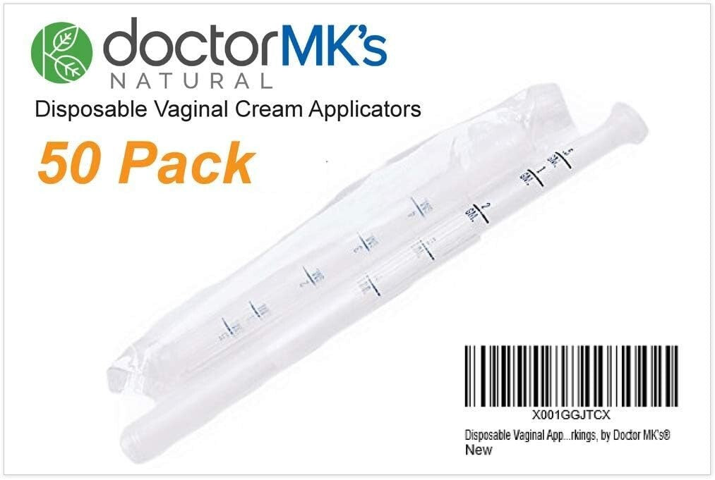 Doctor MK's 50-Pack Disposable Vaginal Applicators for Safe Gel Applications