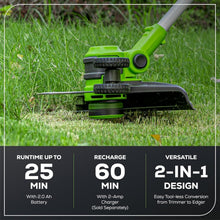 Load image into Gallery viewer, Effortless Battery-Powered 40V String Trimmer/Blower Set - Ideal for Homeowners