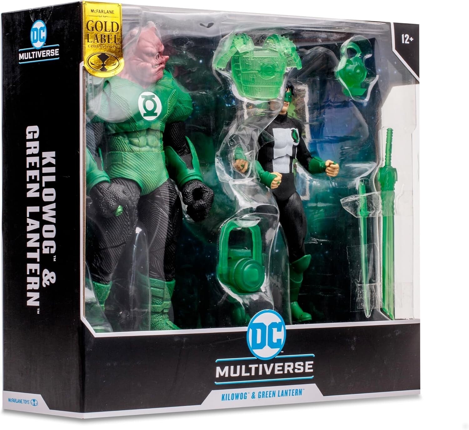 Detailed 7-Inch Kilowog & Green Lantern Action Figures with Collectible Cards
