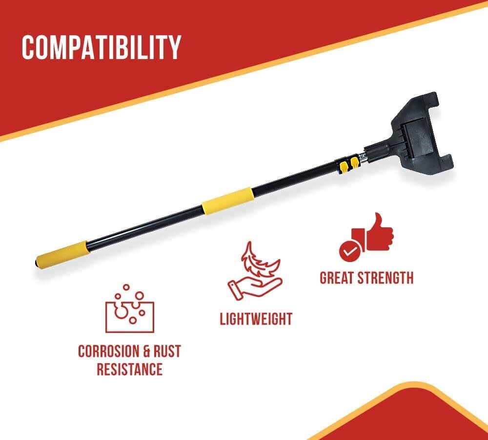 Enhanced Safety 8ft Placement Tool for Corner Protectors - Telescopic Design