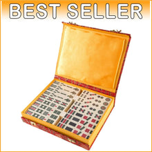 Load image into Gallery viewer, Family-Friendly Mahjong Game Set with 146 Tiles &amp; Beautiful Storage Case