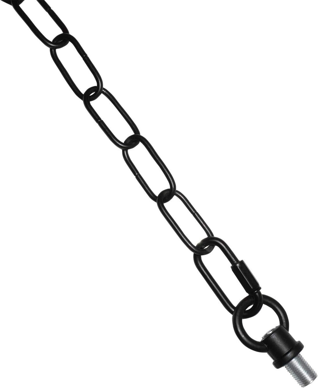 Adjustable 20FT Black Pendant Light Fixture Chains - 65 lbs Capacity, 2 Pack