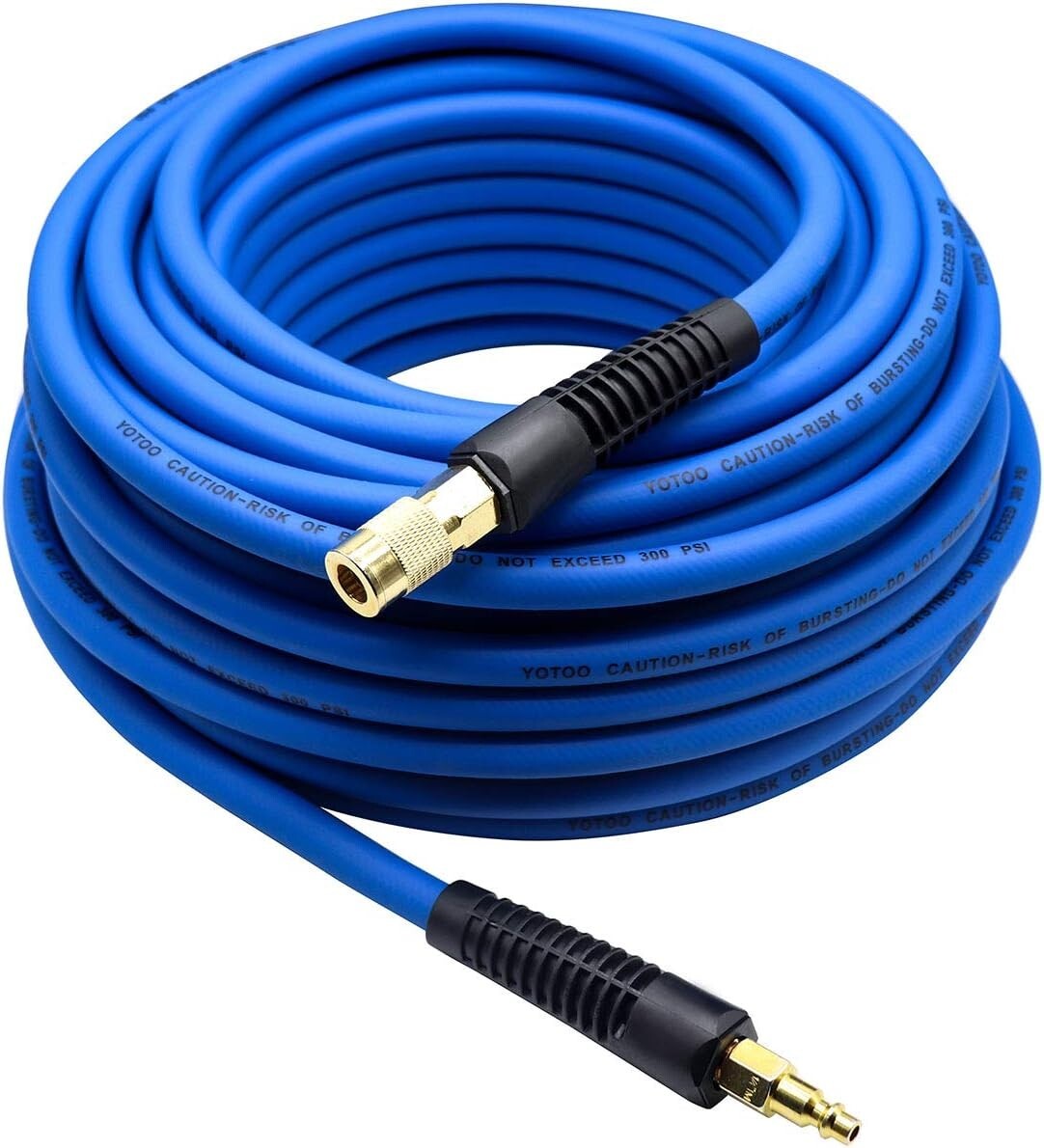 300 PSI Flexible Air Hose 3/8" x 100ft - Kink Resistant for Ultimate Durability