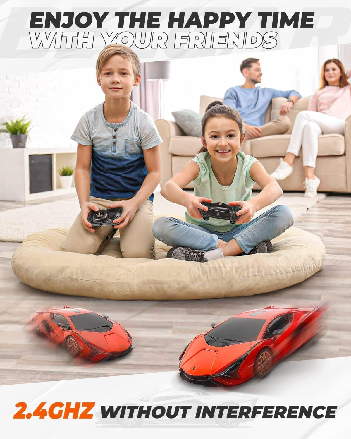 Durable 1:24 Remote Control Lambo Sián FKP 37 - Perfect for Kids & Collectors