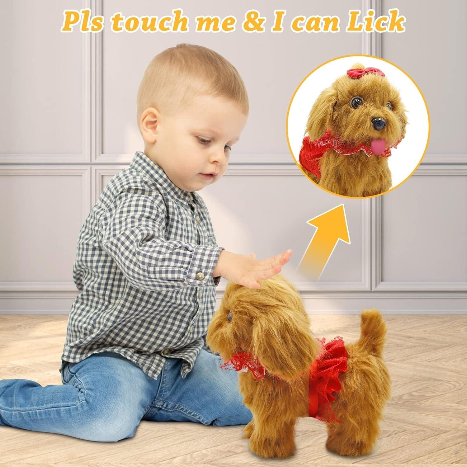 Cute Remote-Controlled Interactive Dog for Children Ages 2-4 - Birthday Gift
